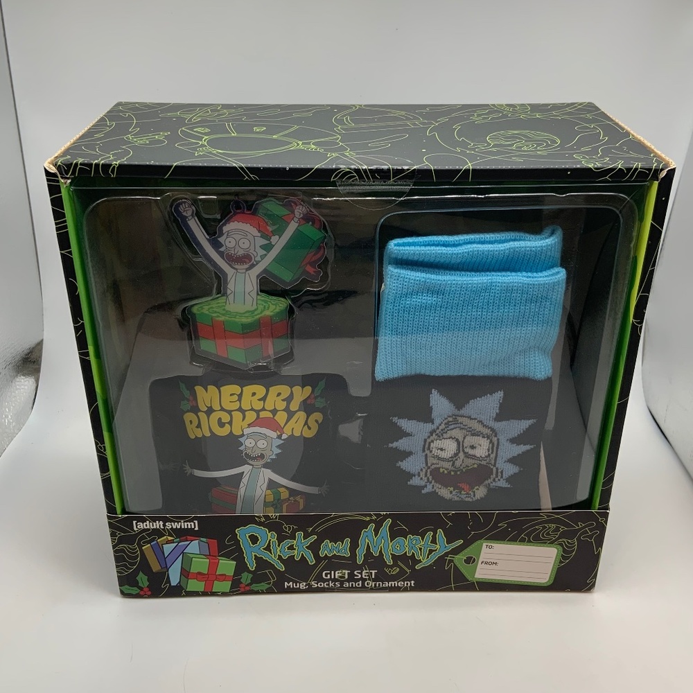 Rick and Morty Christmas Holiday Gift Set Rick Character Merch Culturefly Sealed